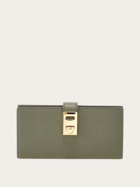 Ferragamo | Women's Hug Continental Wallet - Ash Grey