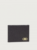 Ferragamo | Men's Gancini Wallet With Id Window - Black