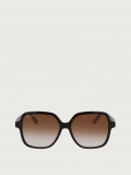 Ferragamo | Women's Sunglasses - Dark Brown/Gradient Caramel