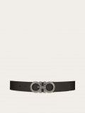 Ferragamo | Men's Reversible And Adjustable Gancini Belt - Black/Testa Di Moro