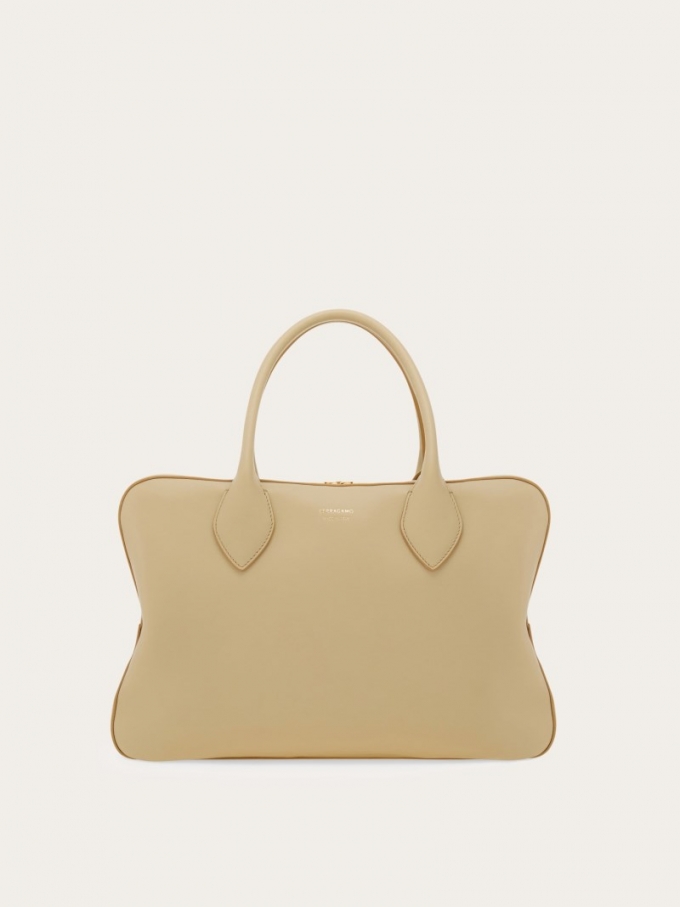 Ferragamo | Women's Handbag - Stone