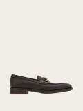 Ferragamo | Men's Moccasin With Gancini Ornament - Dark Brown