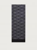 Ferragamo | Men's Gancini Scarf - Anthracite/Grey/Smoke