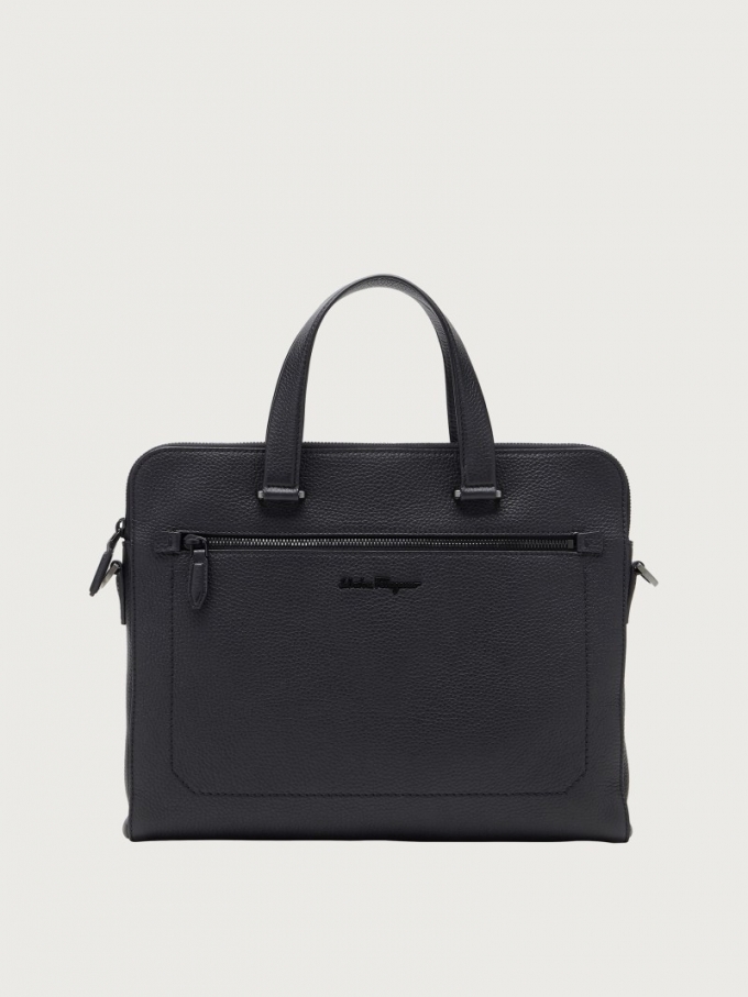 Ferragamo | Men's Business Bag - Black