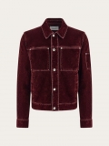 Ferragamo | Men's Trucker Jacket - Oxblood