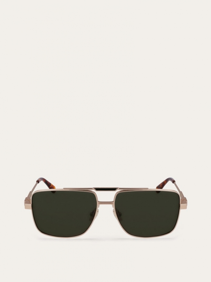 Ferragamo | Men's Sunglasses - Gold/Green