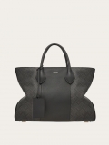 Ferragamo | Men's Bicolor Tote Bag - Black/Grey