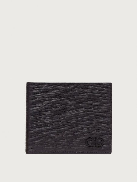 Ferragamo | Men's Gancini Wallet - Black/Rain