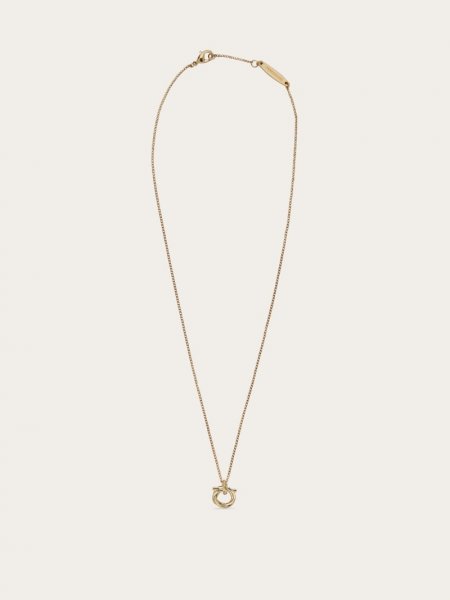 Ferragamo | Women's Gancini Pendant Necklace - Gold