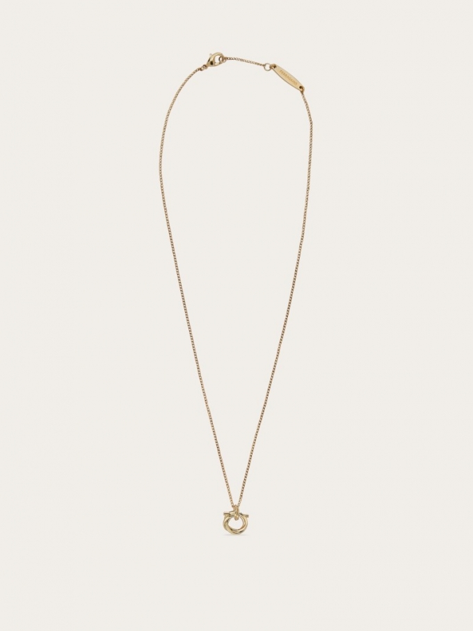 Ferragamo | Women's Gancini Pendant Necklace - Gold