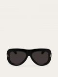 Ferragamo | Women's Sunglasses - Black/Grey