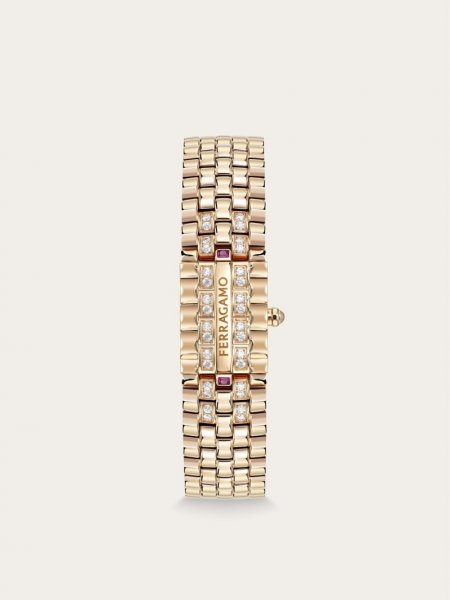 Ferragamo | Women's Secret Watch - Stainless Steel/Ip Rose Gold/Red