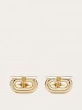 Ferragamo | Men's Gancini Cufflinks - Gold