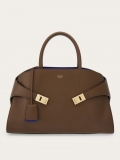 Ferragamo | Women's Hug Bicolor Handbag - Clay