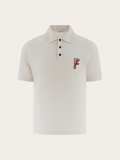 Ferragamo | Men's Organic Cotton Polo Shirt - Mascarpone