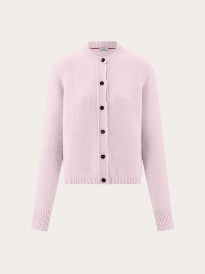 Ferragamo | Women's Cashmere Cardigan - Orchid Pink