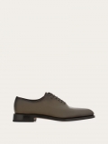 Ferragamo | Men's Tramezza Plain Toe Oxford - Olive Green/Testa Di Moro