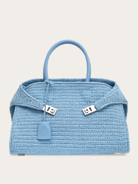 Ferragamo | Women's Hug Handbag - Sky Blue