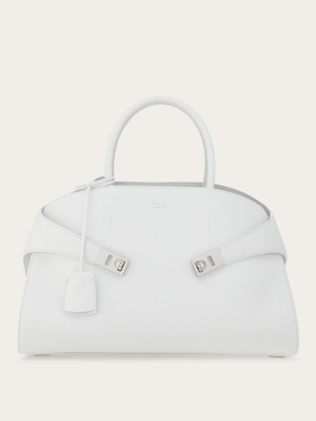 Ferragamo | Women's Hug Handbag - Optical White