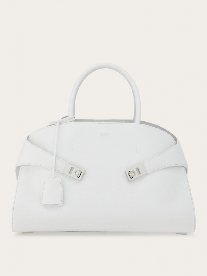 Ferragamo | Women's Hug Handbag - Optical White