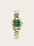 Ferragamo | Women's Gancini Twisted Watch - Ip Yellow Gold/Green