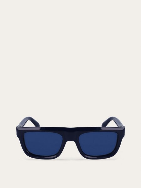 Ferragamo | Men's Sunglasses - Navy Blue/Denim