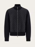 Ferragamo | Men's Knitted Bomber Jacket - Black