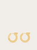 Ferragamo | Women's Gancini Earrings - Matte Gold