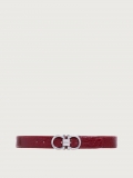 Ferragamo | Men's Adjustable Gancini Belt - Ferragamo Red