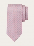 Ferragamo | Men's String Print Silk Tie - Pink