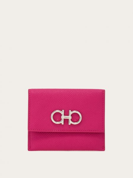 Ferragamo | Women's Gancini Credit Card Holder - Cerise Pink