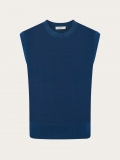 Ferragamo | Women's Sleeveless Knitted Top - Teal Blue