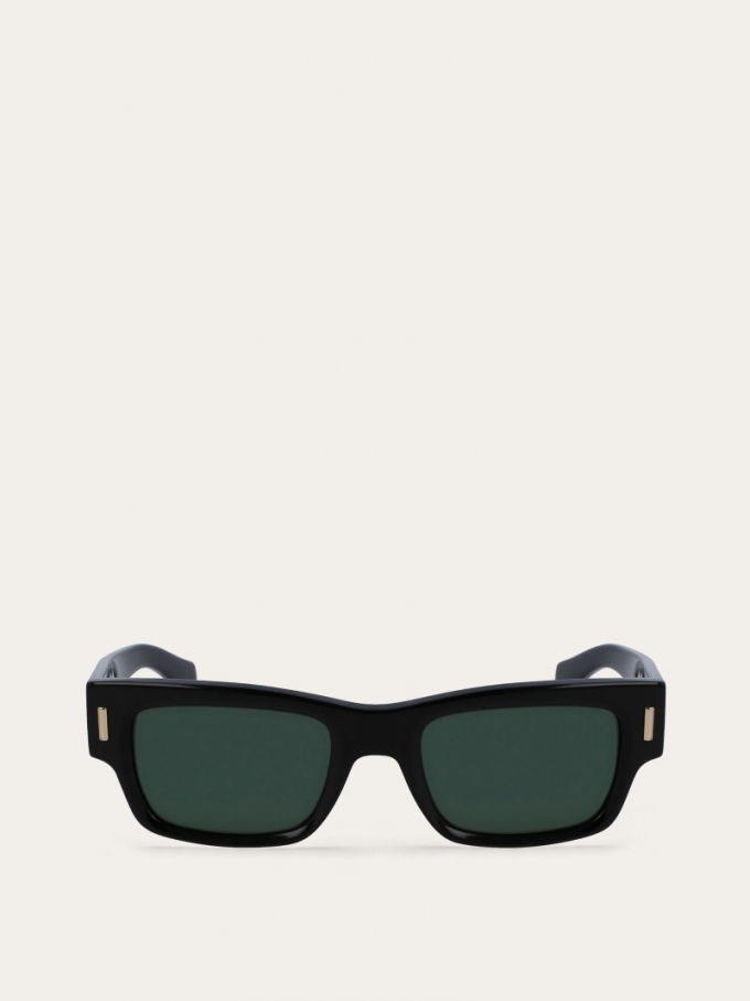 Ferragamo | Men's Sunglasses - Black/Green