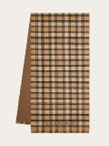 Ferragamo | Men's Tartan Wool Scarf - Camel/Dark Camel