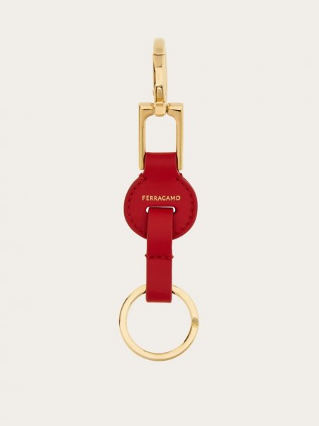 Ferragamo | Women's Gancini Key Holder - Flame Red