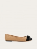 Ferragamo | Women's Varina Ballet Flat - Black/New Bisque