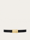 Ferragamo | Women's Reversible Belt - Black/Flame Red