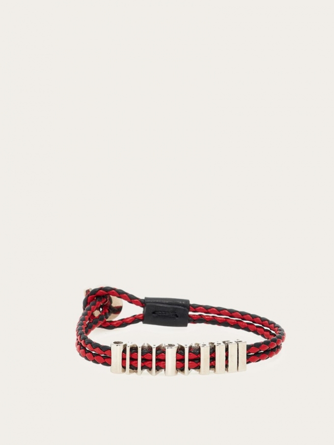 Ferragamo | Men's Bracelet - Mis 17 - Black/Red