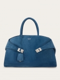 Ferragamo | Women's Hug Handbag - Teal Blue