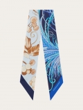 Ferragamo | Women's Animals Print Mini Bandeau - Marine Blue/Turquoise