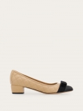 Ferragamo | Women's Quilted Vara Pump - Black/New Bisque