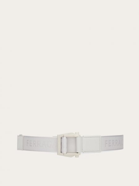 Ferragamo | Men's Belt With Gancini Buckle - Ice