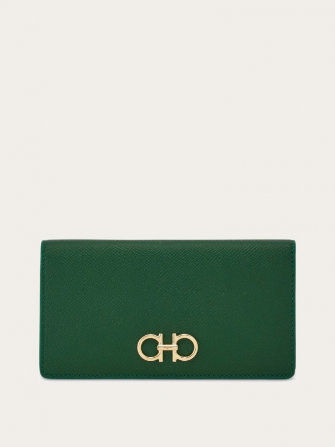 Ferragamo | Women's Gancini Continental Wallet - Forest Green