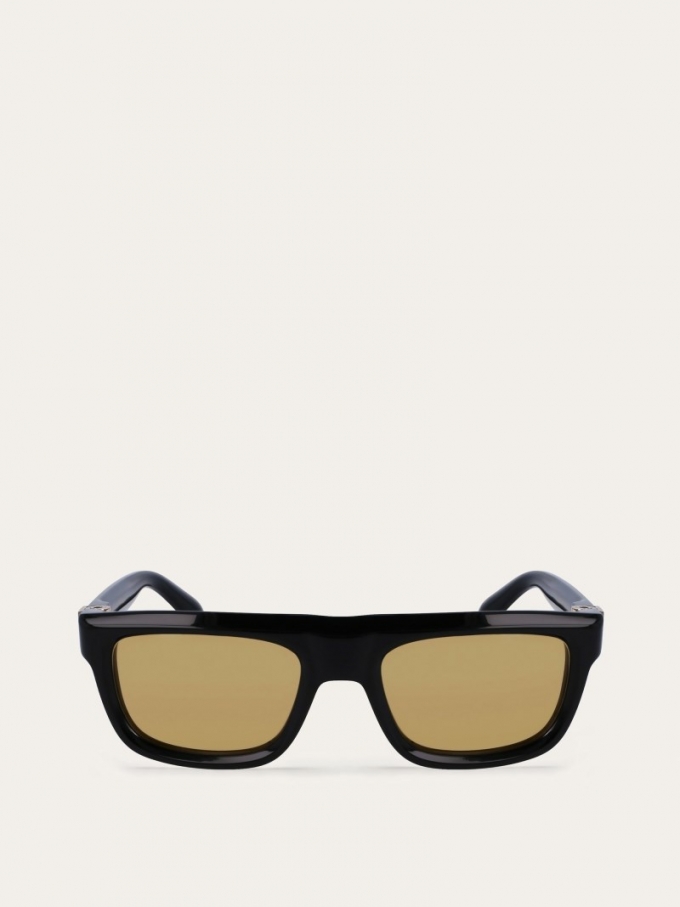 Ferragamo | Men's Sunglasses - Black/Brown