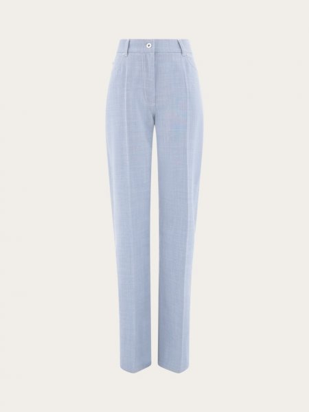 Ferragamo | Women's Five Pocket Trouser - Denim/White