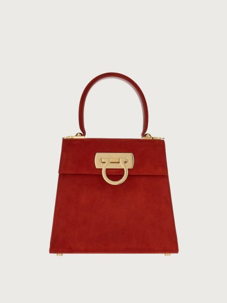 Ferragamo | Women's Iconic Top Handle - Velvet Red