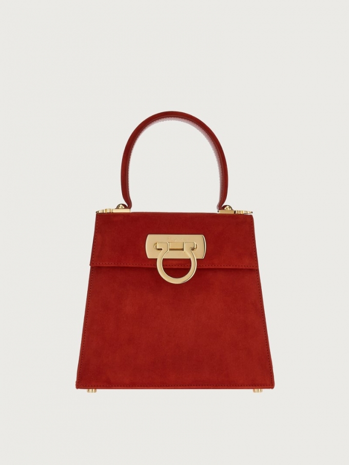 Ferragamo | Women's Iconic Top Handle - Velvet Red