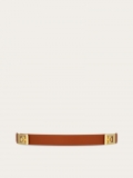 Ferragamo | Women's Extendable Hug Belt - Cognac/Natural Beige