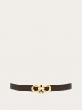 Ferragamo | Women's Reversible Gancini Belt - Testa Di Moro/Stone