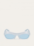 Ferragamo | Men's Sunglasses - Transparent Aqua/Grey